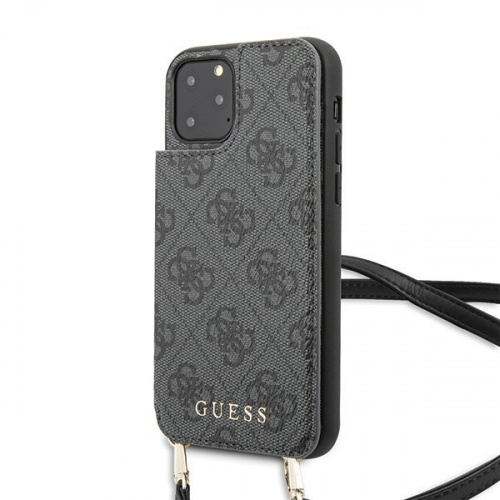 Guess Distributor - 3700740467251 - GUE251GRY - Guess GUHCN65CB4GG iPhone 11 Pro Max grey hard case 4G Crossbody - B2B homescreen