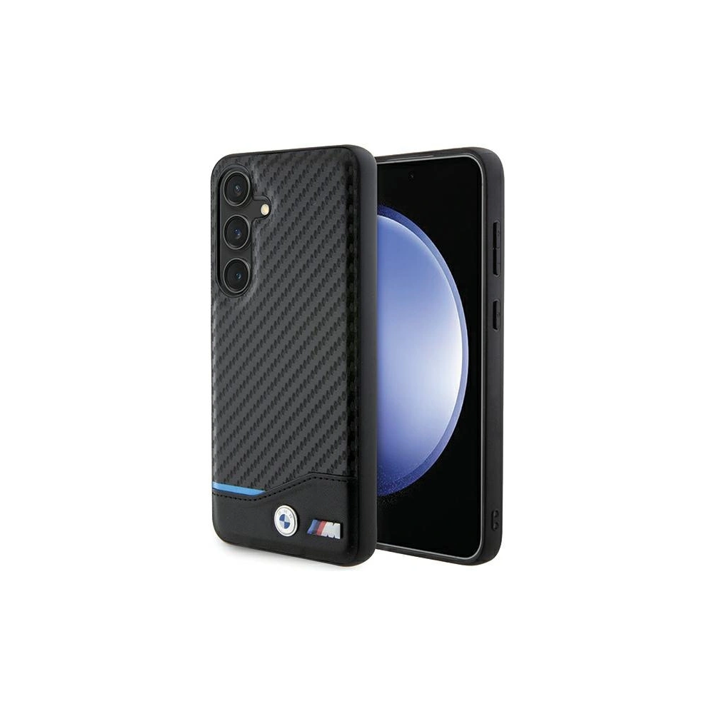 Hurtownia GSM - Etui BMW BMHCSA5522NBCK Samsung Galaxy A55 din piele carbon negru/black - BMW681 - {ean13} - Hurt