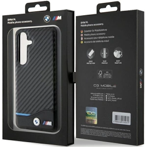 Hurtownia GSM - Etui BMW BMHCSA5522NBCK Samsung Galaxy A55 din piele carbon negru/black - BMW681 - {ean13} - Hurt