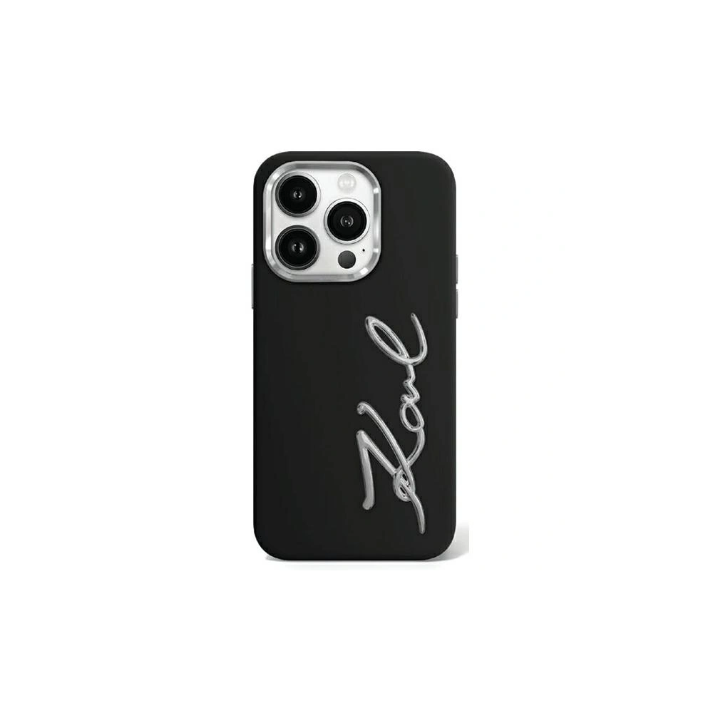 Hurtownia GSM - Etui Karl Lagerfeld KLHCP15LSCMSMVK Apple iPhone 15 Pro hardcase Silicone Metal Script Logo czarny/black - KLD1989 - {ean13} - Hurt