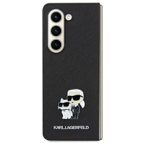 Etui Karl Lagerfeld KLHCSA35SAKCNPK Samsung Galaxy A35 hardcase Saffiano Karl&Choupette Pin czarny/black