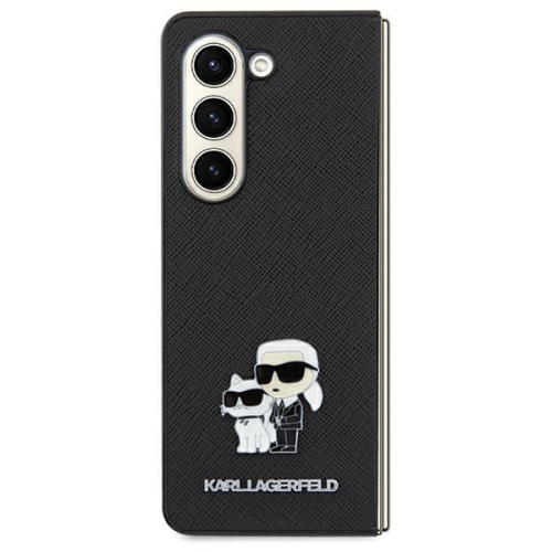 Karl Lagerfeld Distributor - 3666339259471 - KLD1991 - Karl Lagerfeld KLHCSA55SAKCNPK Samsung Galaxy A55 hardcase Saffiano Karl&Choupette Pin black - B2B homescreen