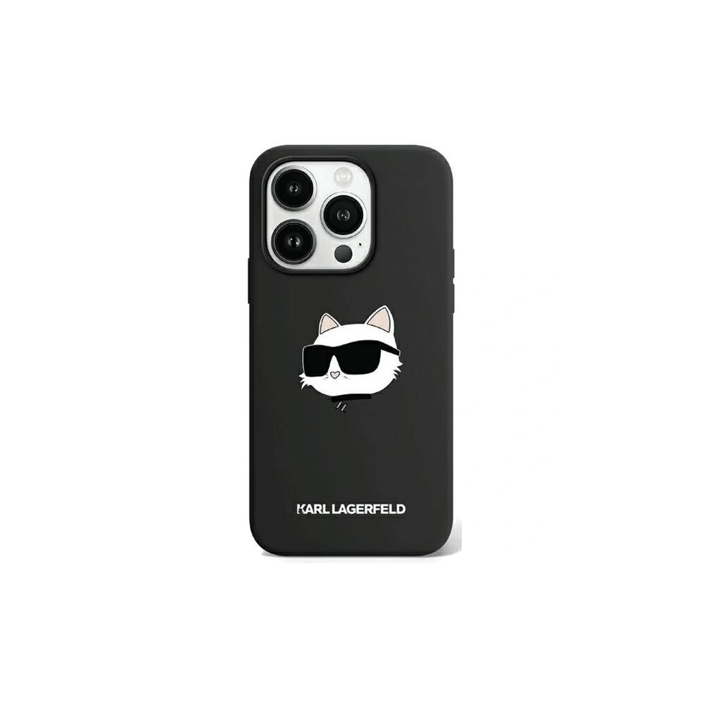 Hurtownia GSM - Etui Karl Lagerfeld KLHMP15LSCHPPLK Apple iPhone 15 Pro hardcase Silicone Choupette Head MagSafe czarny/black - KLD1992 - {ean13} - Hurt