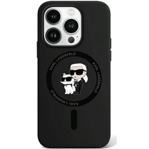 Hurtownia GSM - Etui Karl Lagerfeld KLHMP15LSCMKCRHK Apple iPhone 15 Pro hardcase Silicone Karl & Choupette MagSafe czarny/black - KLD1993 - {ean13} - Hurt