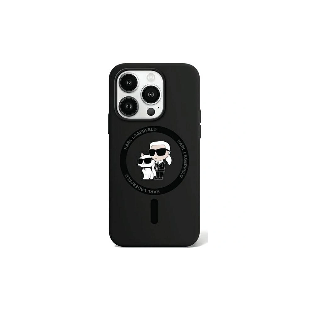 Hurtownia GSM - Etui Karl Lagerfeld KLHMP15LSCMKCRHK Apple iPhone 15 Pro hardcase Silicon Karl & Choupette MagSafe negru/black - KLD1993 - {ean13} - Hurt