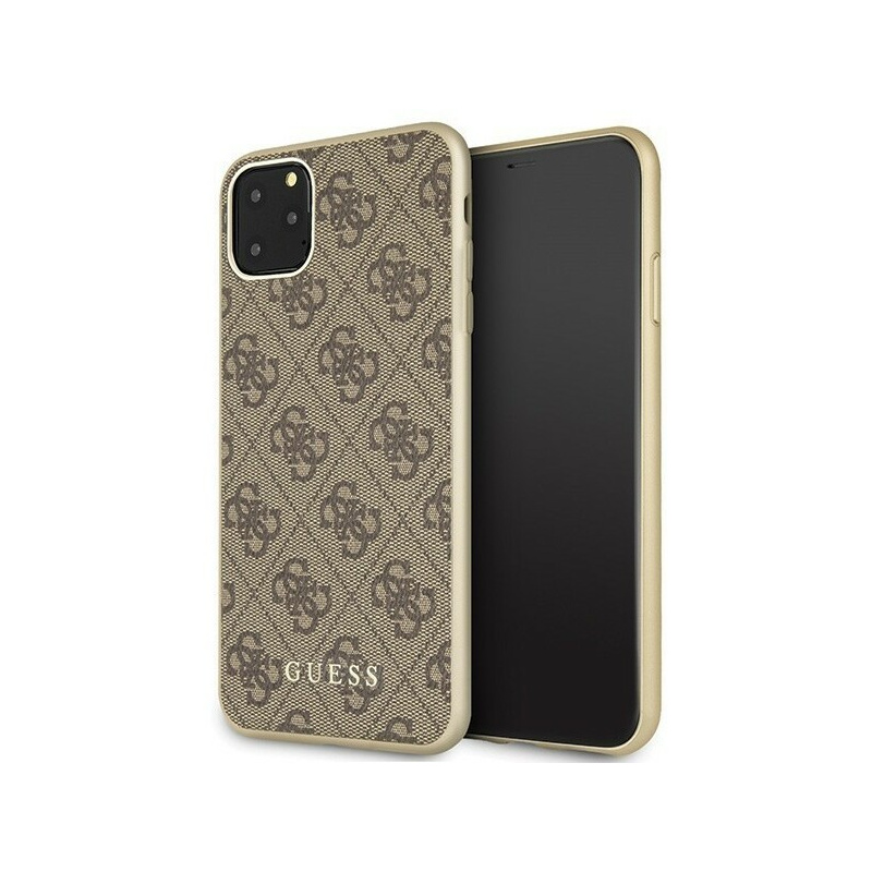 Guess Distributor - 3700740461778 - GUE254BR - Guess GUHCN65G4GB iPhone 11 Pro Max brown hard case 4G Collection - B2B homescreen