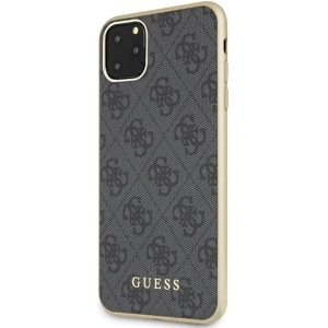 Hurtownia GSM - Etui Guess GUHCN65G4GG Apple iPhone 11 Pro Max szary/grey hard case 4G Collection - GUE255GRY - {ean13} - Hurt
