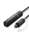 Transmiter Bluetooth 4.2 UGREEN ze złączem optycznym / Toslink, aptX (czarny)