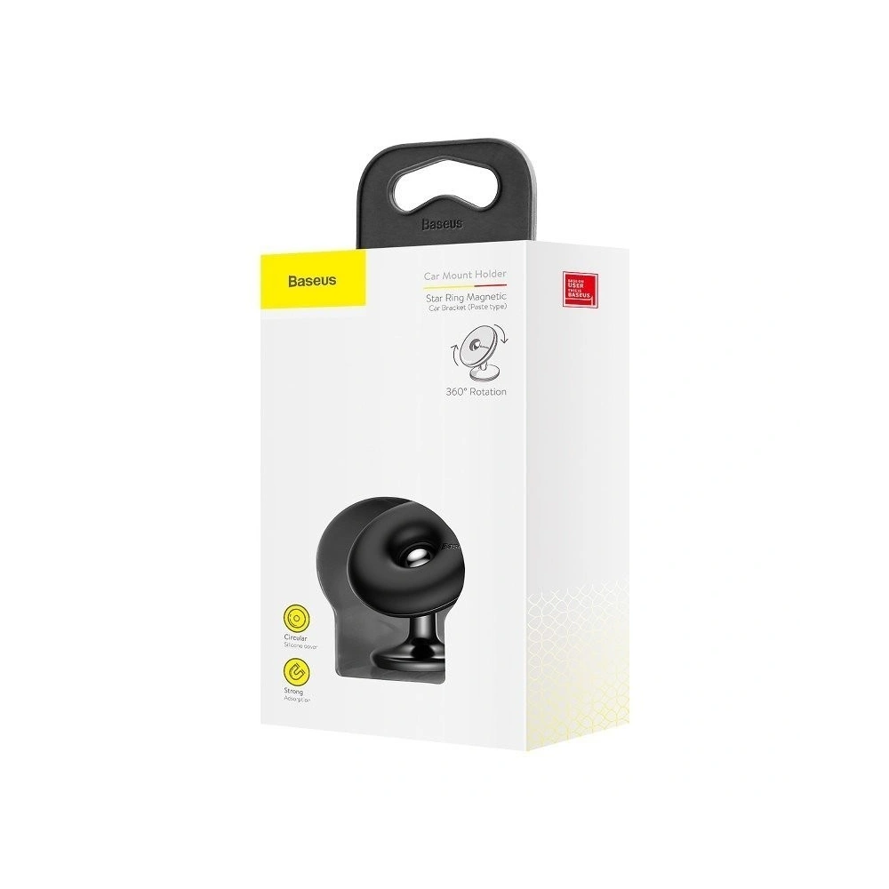 Wholesale Baseus Star Ring Magnetic Dashboard Air Vent Car Mount Black - BSU657BLK - {ean13} - Hurt