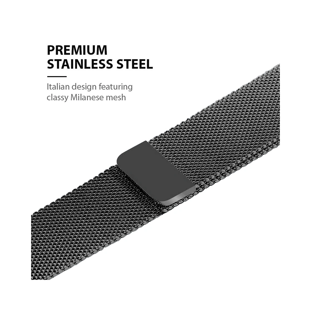 Wholesale Belt Crong Milano Steel Apple Watch 4/5/6/7/8/9/SE/Ultra 42/44/45/49mm graphite - 5904310703840 - {ean13} - Hurt