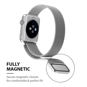 Hurtownia GSM - Pasek Crong Milano Steel Apple Watch 4/5/6/7/8/9/SE/Ultra 42/44/45/49mm grafitový - 5904310703840 - {ean13} - Hurt