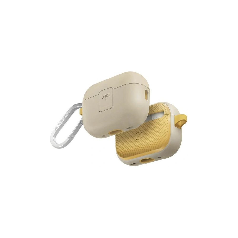 Hurtownia GSM - Etui UNIQ Clyde Lock Case Apple AirPods 1 / 2 beżowo-żółty/ivory-canary yellow - UNIQ1160 - {ean13} - Hurt