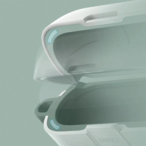 Etui UNIQ Clyde Lock Case Apple AirPods 1 / 2 beżowo-żółty/ivory-canary yellow