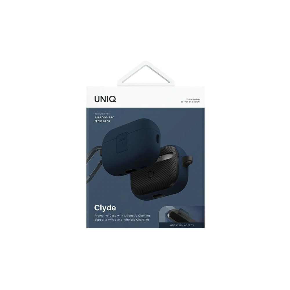 Hurtownia GSM - Etui UNIQ Clyde Lock Case Apple AirPods 1 / 2 kék-sötétszürke/royal blue-dark grey - UNIQ1161 - {ean13} - Hurt