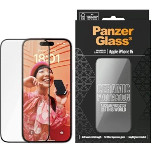 Hurtownia GSM - Kerámia üveg PanzerGlass Kerámia Védelem Apple iPhone 15 Ultra-Wide-Fit Kijelző Védelem - PZG610 - {ean13} - Hurt