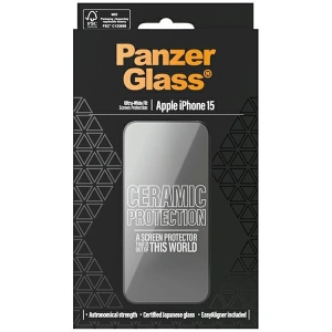 Szkło ceramiczne PanzerGlass Ceramic Protection Apple iPhone 15 Ultra-Wide-Fit Screen Protection