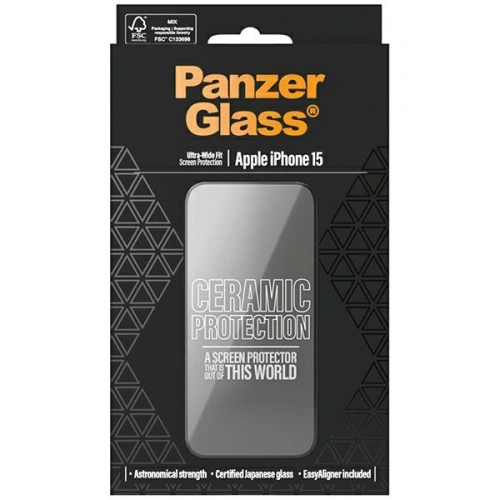 Szkło ceramiczne PanzerGlass Ceramic Protection Apple iPhone 15 Ultra-Wide-Fit Screen Protection