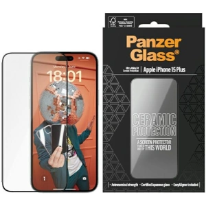 Hurtownia GSM - Szkło ceramiczne PanzerGlass Ceramic Protection Apple iPhone 15 Plus Ultra-Wide-Fit Screen Protection - PZG611 - {ean13} - Hurt