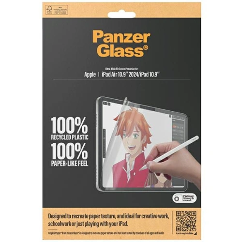 Folia matowa PanzerGlass GraphicPaper Apple iPad Air 11" 2024 (6. generacji) / iPad 10.9" 2022 (10. generacji) Ultra-Wide-Fit Screen Protection