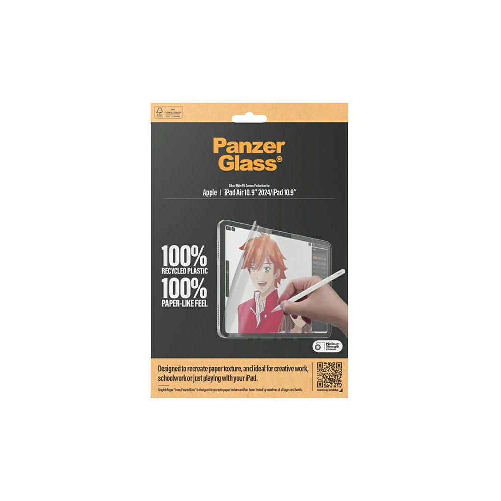 Hurtownia GSM - Mattfolie PanzerGlass GraphicPaper Apple iPad Air 11" 2024 (6. Generation) / iPad 10.9" 2022 (10. Generation) Ultra-Wide-Fit Bildschirmschutz - PZG614 - {ean13} - Hurt