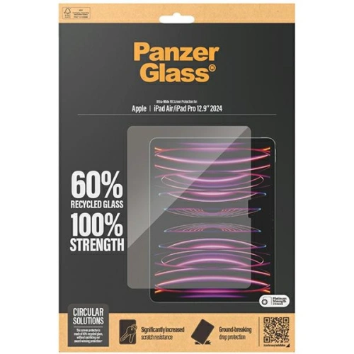 Szkło hartowane PanzerGlass Ultra-Wide Fit Apple iPad Air 13" 2024 (6. generacji) / iPad Pro 13" 2024 (7. generacji) Screen Protection