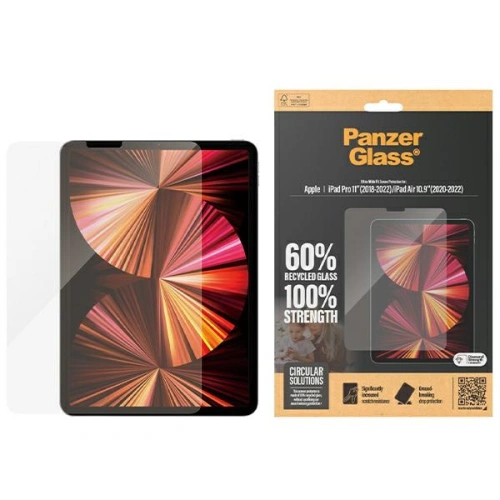 Szkło hartowane PanzerGlass Ultra-Wide Fit Apple iPad Pro 11 2018-2022 (1-4. generacji) / iPad Air 10.9 2020/2022 (4. i 5. generacji) Screen Protection