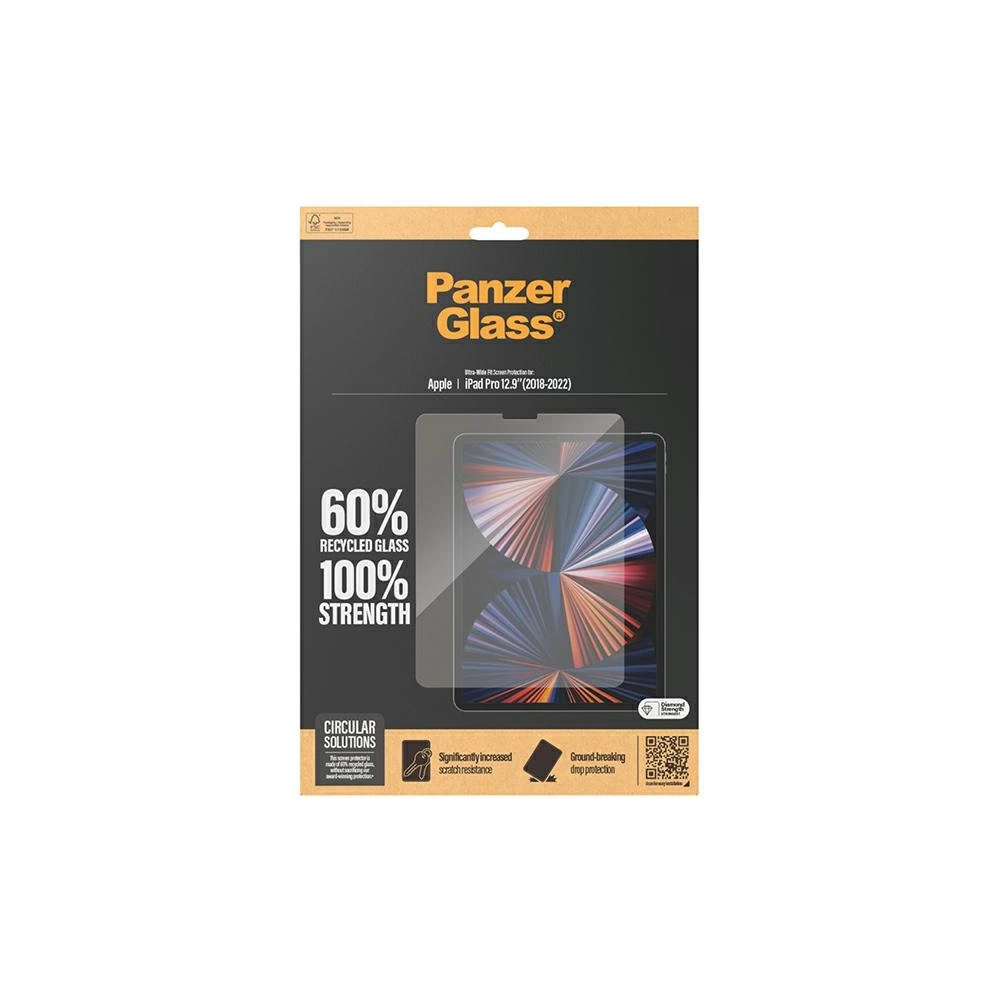 Hurtownia GSM - Szkło hartowane PanzerGlass Ultra-Wide Fit Apple iPad Pro 12.9 2020/2021/2022 (4., 5. i 6. generacji) Screen Protection - PZG620 - {ean13} - Hurt