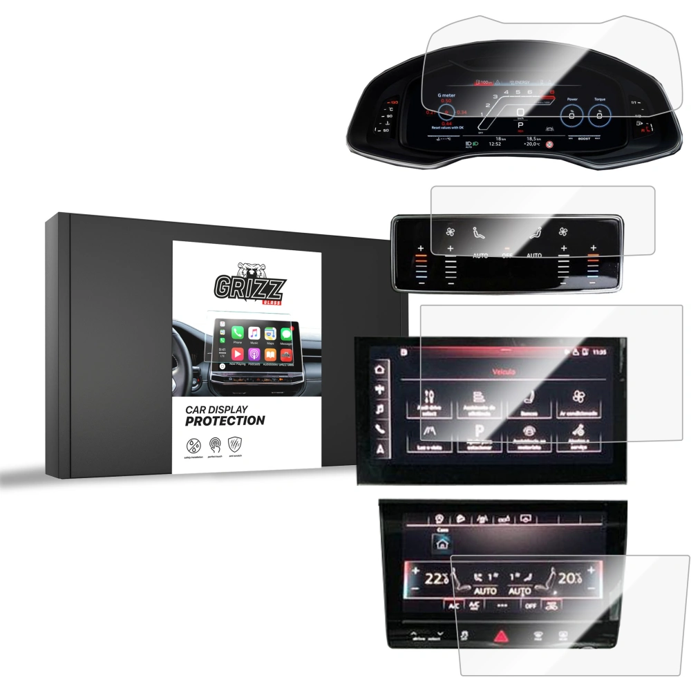 Hurtownia GSM - Cserép fólia GrizzGlass CarDisplay védelem Audi Q7 2019-2024 [4w1] - GRZ9753 - {ean13} - Hurt