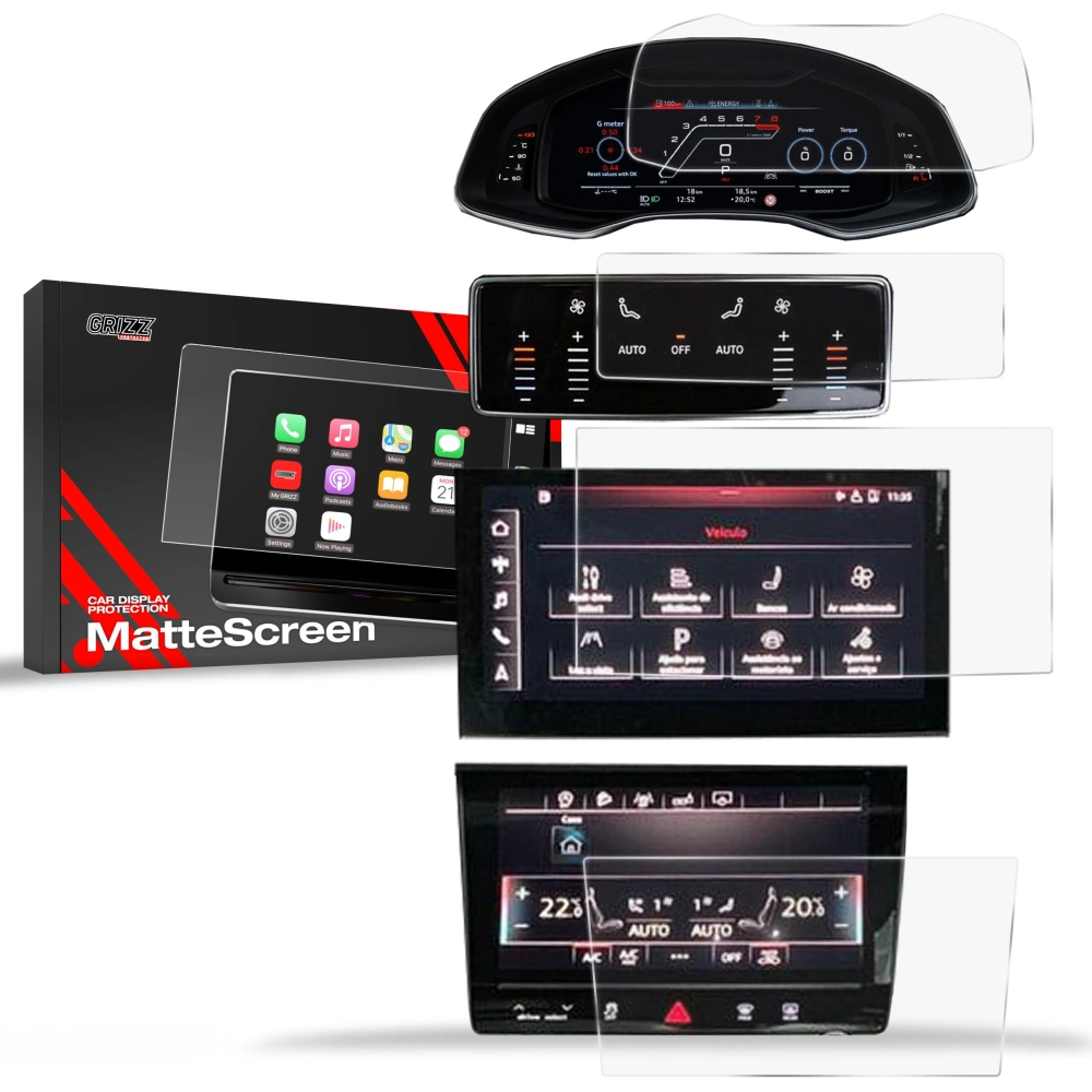 Hurtownia GSM - Matte Folie GrizzGlass CarDisplay Schutz für Audi Q7 2019-2024 [4w1] - GRZ9754 - {ean13} - Hurt