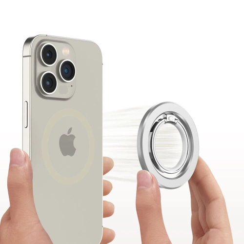 Uchwyt na palec Tech-Protect MMR300 MagSafe Phone Ring Silver