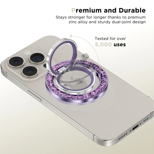 Uchwyt na palec Tech-Protect MMR200 MagSafe Phone Ring Purple