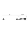 Hurtownia GSM - Kabel 3w1 USAMS U5 US-SJ219 USB-A / Lightning / microUSB / USB-C 1,5m 2A černý/black - USA1104 - {ean13} - Hurt
