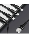 Hurtownia GSM - Kabel 3w1 USAMS U5 US-SJ219 USB-A / Lightning / microUSB / USB-C 1,5m 2A schwarz/black - USA1104 - {ean13} - Hurt