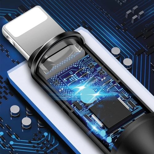 Kabel 3w1 USAMS U5 US-SJ219 USB-A / Lightning / microUSB / USB-C 1,5m 2A czarny/black