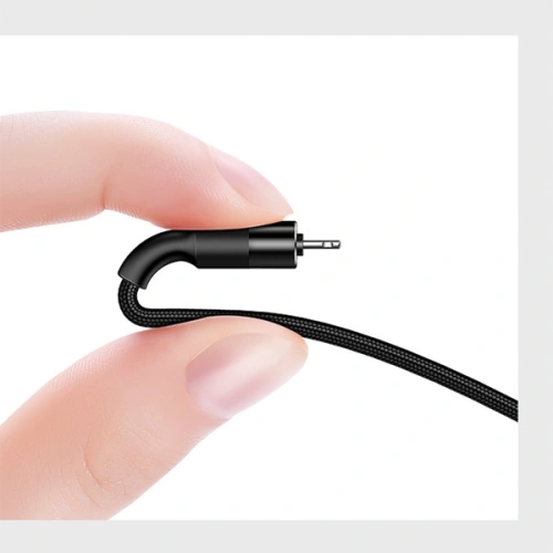 Kabel 3w1 USAMS U5 US-SJ219 USB-A / Lightning / microUSB / USB-C 1,5m 2A czarny/black