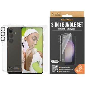 Hurtownia GSM - Sada PanzerGlass Bundle 3in1 Samsung Galaxy S24 Hardcase + Ochranné sklo + Objektiv na fotoaparát - PZG621 - {ean13} - Hurt