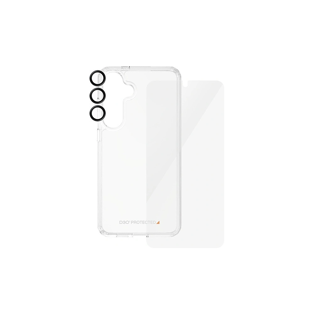 Hurtownia GSM - Sada PanzerGlass Bundle 3in1 Samsung Galaxy S24 Hardcase + Ochranné sklo + Objektiv na fotoaparát - PZG621 - {ean13} - Hurt