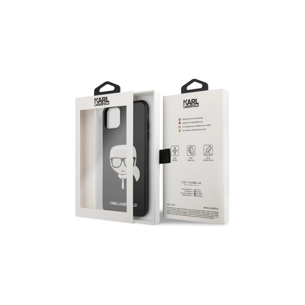 Hurtownia GSM - Karl Lagerfeld KLHCN65DLHBK iPhone 11 Pro Max czarny/black Iconic Glitter Karl`s Head - KLD166BLK - {ean13} - Hurt