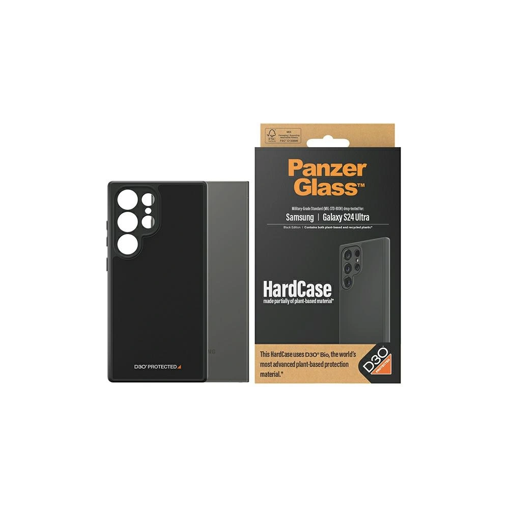 Hurtownia GSM - Etui PanzerGlass HardCase Samsung Galaxy S24 Ultra D3O 3xgrad militar negru/black - PZG626 - {ean13} - Hurt