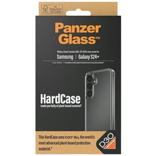 Etui PanzerGlass HardCase Samsung Galaxy S24+ Plus D3O 3xMilitary grade przezroczysty/transparent
