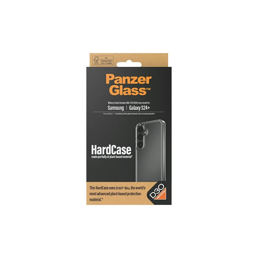 Hurtownia GSM - Etui PanzerGlass HardCase Samsung Galaxy S24+ Plus D3O 3xMilitary grade průhledný/transparentní - PZG629 - {ean13} - Hurt
