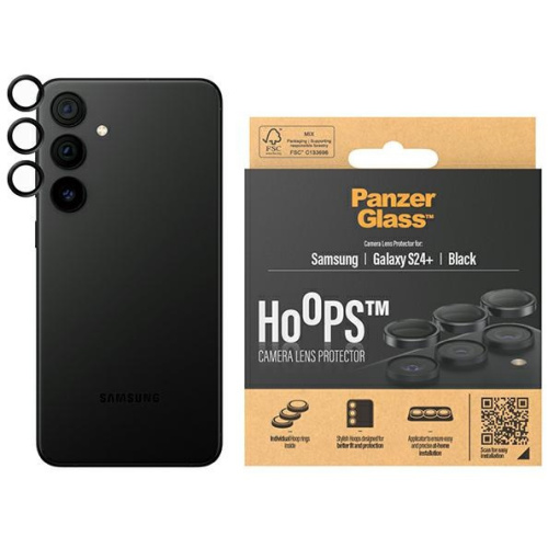 PanzerGlass Distributor - 5711724012082 - PZG632 - PanzerGlass Hoops Camera Samsung Galaxy S24+ Plus black - B2B homescreen