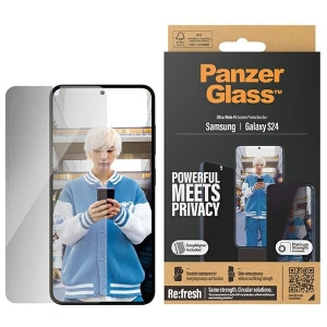 Hurtownia GSM - Tvrzené sklo PanzerGlass Ultra-Wide Fit Privacy + EasyAligner Samsung Galaxy S24 - PZG637 - {ean13} - Hurt