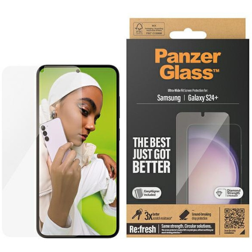 PanzerGlass Distributor - 5711724073519 - PZG644 - PanzerGlass Ultra-Wide Fit Samsung Galaxy S24+ Plus - B2B homescreen