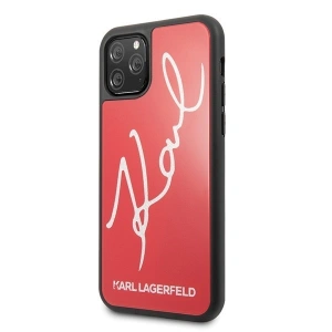 Hurtownia GSM - Karl Lagerfeld KLHCN65DLKSRE iPhone 11 Pro Max czerwony/red hard case Signature Glitter - KLD168RED - {ean13} - Hurt
