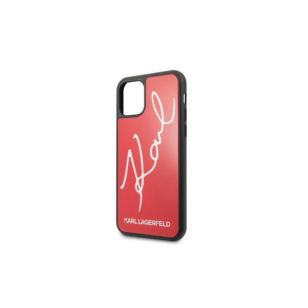 Hurtownia GSM - Karl Lagerfeld KLHCN65DLKSRE iPhone 11 Pro Max czerwony/red hard case Signature Glitter - KLD168RED - {ean13} - Hurt