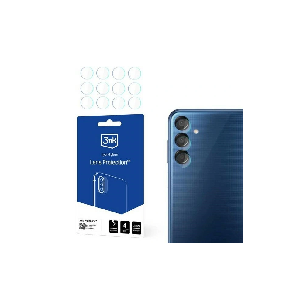 Hurtownia GSM - Szkło hybrydowe na obiektyw aparatu 3MK Lens Protect Samsung Galaxy M15 5G [4 PACK] - 3MK5937 - {ean13} - Hurt