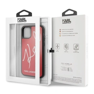 Hurtownia GSM - Karl Lagerfeld KLHCN65DLKSRE iPhone 11 Pro Max rot/red hard case Signature Glitter - KLD168RED - {ean13} - Hurt