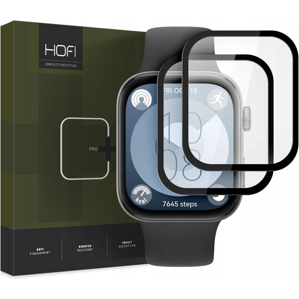 Hurtownia GSM - Hybridní sklo Hofi Hybrid Pro+ Huawei Watch Fit 3 Black [2 PACK] - HOFI500 - {ean13} - Hurt