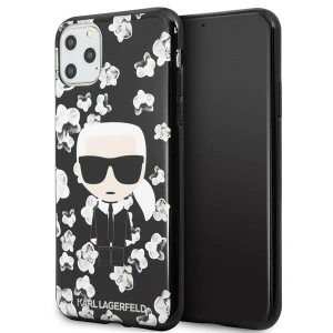 Wholesale Karl Lagerfeld KLHCN65FLFBBK iPhone 11 Pro Max black Flower Ikonik Karl - KLD169BLK - {ean13} - Hurt